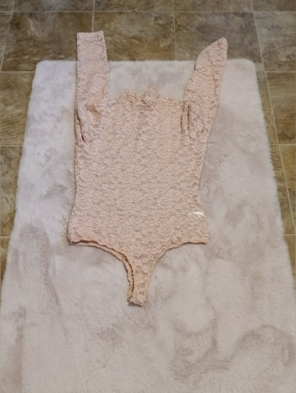 Active USA Floral Lace Bodysuit